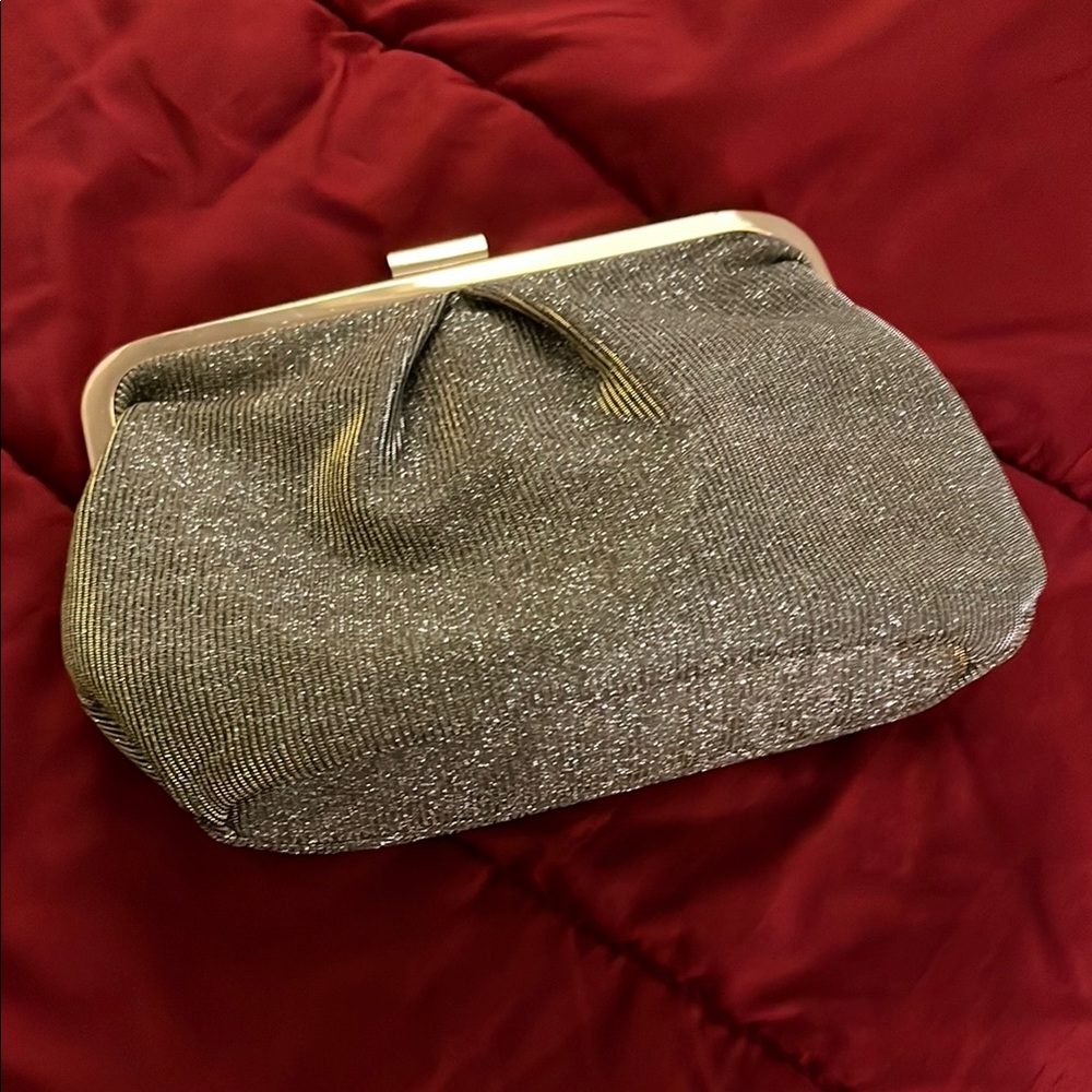 Elegant Silver Clutch Bag